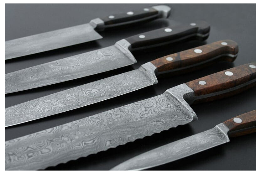 Gude 18cm santokukniv Damaskus santokukniv | Gude damaskuskniv