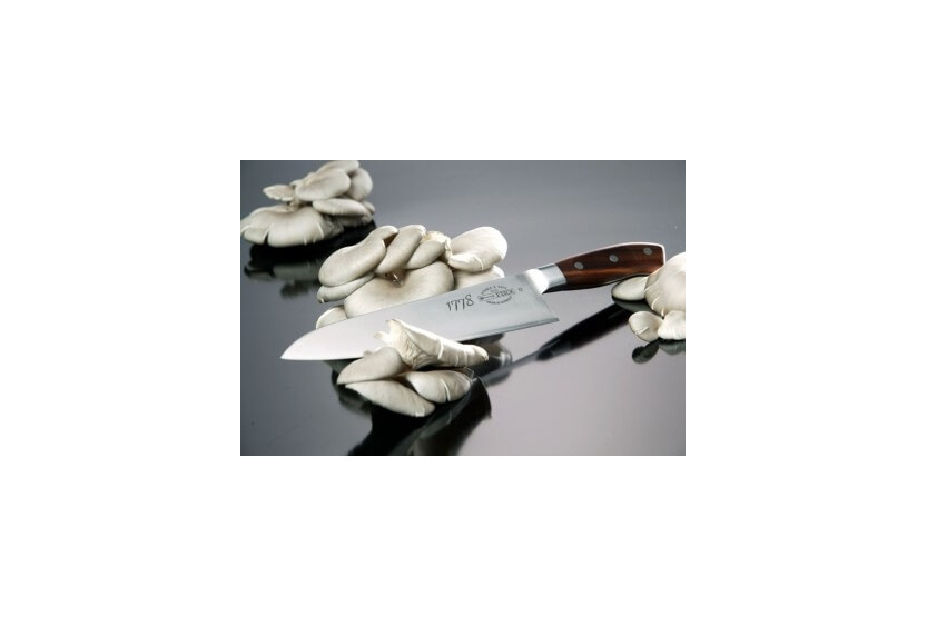 Couteau santoku DICK 1778 lame acier 3 couches 17cm manche bois de prunier