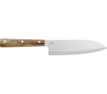 Due Cigni Hakucho 18cm oliivi santoku veitsi