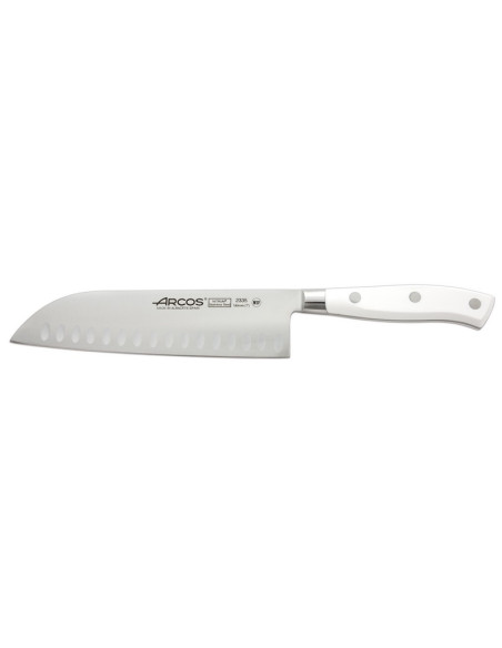 Faca Arcos Riviera White 18cm faca santoku com lâmina em aço inoxidável - Faca ARCOS