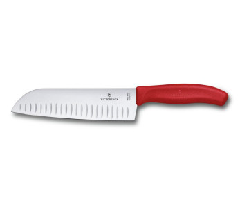 Victorinox SwissClassic santokukniv röd 17cm