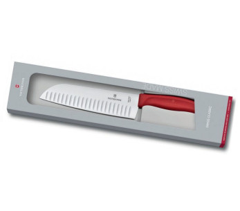 Victorinox SwissClassic santoku-kniv rød 17 cm 2