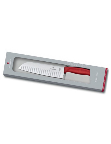 faca santoku Victorinox SwissClassic faca santoku vermelho 17cm