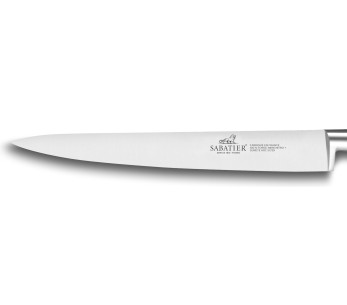 Faca de trinchar Ideal SABATIER 100% aço inoxidável rebites de latão forjado lâmina de 20 cm 2