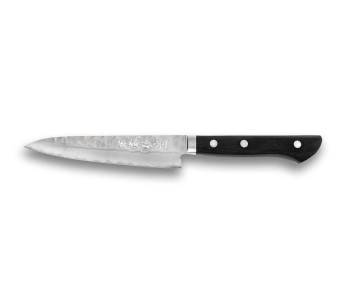 cuchillo universal de acero martillado Kanetsune VG1 de 13,5 cm de Japón