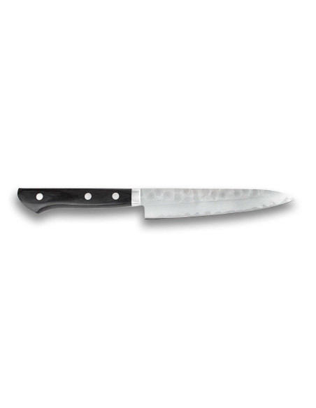 Faca utilitária em aço martelado Kanetsune VG1 de 13,5 cm do Japão