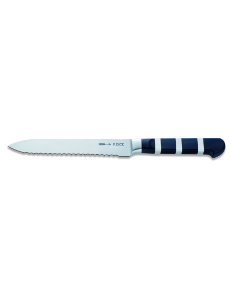 Faca utilitária forjada DICK 1905 Lâmina serrilhada de 13 cm Cabo de design