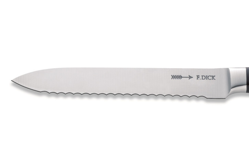 Faca utilitária forjada DICK 1905 Lâmina serrilhada de 13 cm Cabo de design