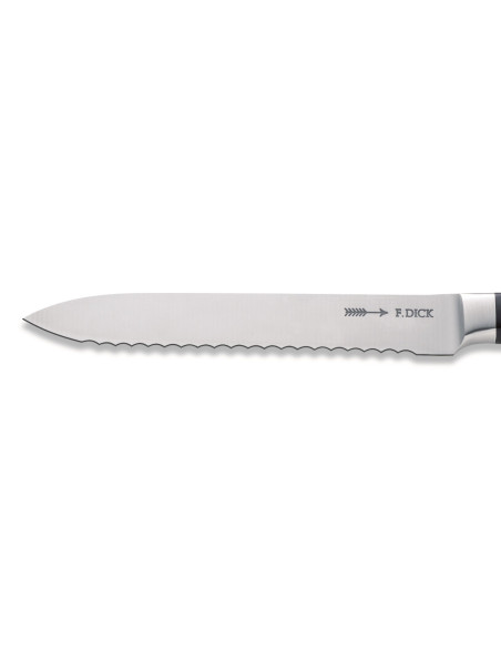Geschmiedetes Universalmesser DICK 1905 gezackte Klinge 13cm Design-Griff