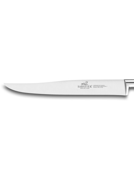 Faca yatagan Ideal SABATIER 100% aço inoxidável forjado com rebites de latão Lâmina de 20 cm