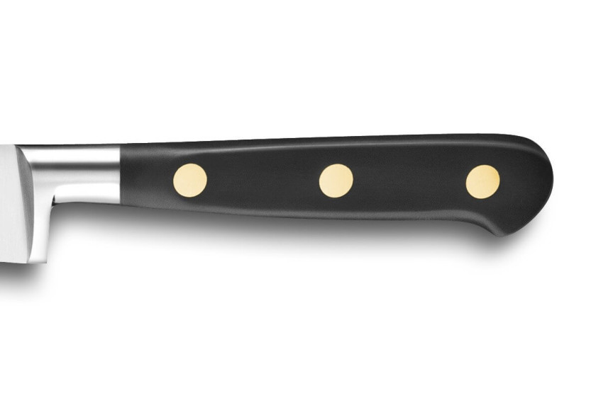 Faca yatagan Ideal SABATIER 100% aço inoxidável forjado com rebites de latão Lâmina de 20 cm