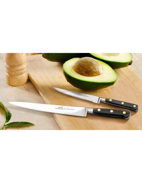 Ideal SABATIER Cuchillo para trinchar yatagan 100% acero inoxidable forjado remaches de latón 20cm hoja