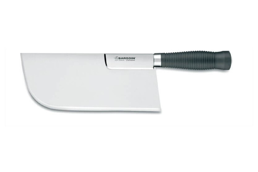 Cutelo de açougueiro reforçado Bargoin preto costas direitas 28cm 0,91 Kg