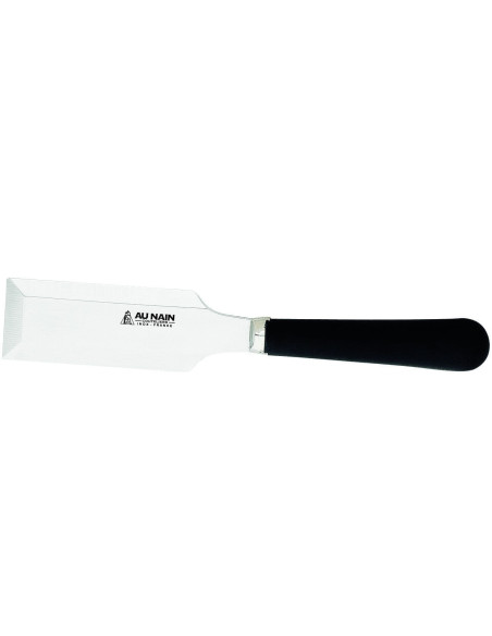Pelle à terrine Au Nain lame large acier inox 12cm manche PP noir