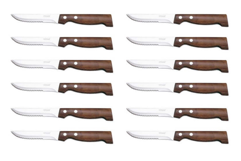 12 Arcos steakknive 11 cm klinge NITRUM®-ståltræhåndtag