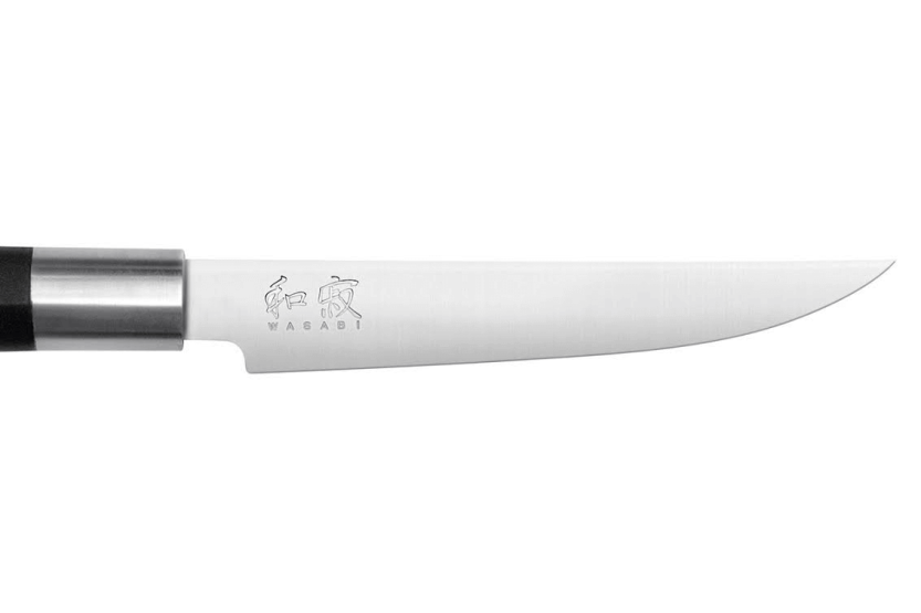 Set mit 2 japanischen Steakmessern KAI Wasabi Black Klinge 11cm
