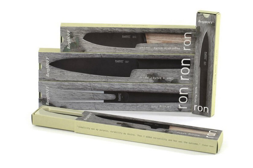 Couteau à découper Berghoff Ron Titan 19cm revêtement titane manche acier