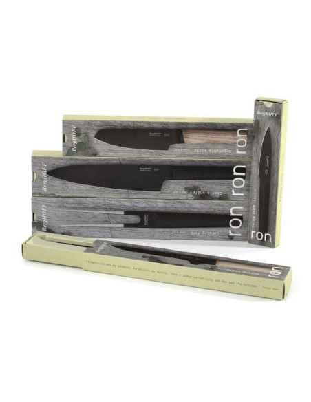 Berghoff Ron Titan 19cm Cuchillo de trinchar con mango de acero revestido de titanio