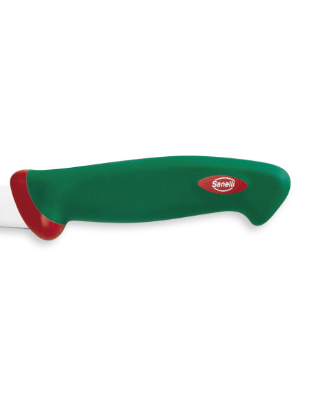 Couteau à dépouiller professionnel SANELLI Premana lame 18cm manche vert