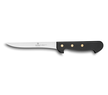 Dumas Affil 32 utbeiningskniv i rustfritt stål 15 cm med 3 nagler i håndtaket