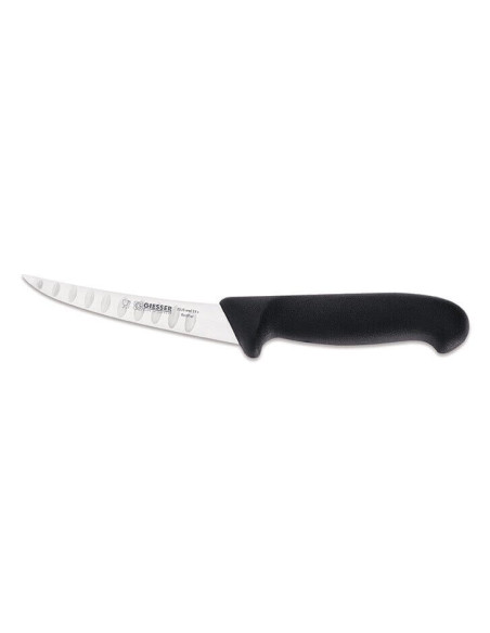 Cuchillo deshuesador Giesser pro con hoja curva 13cm con borde granton2535