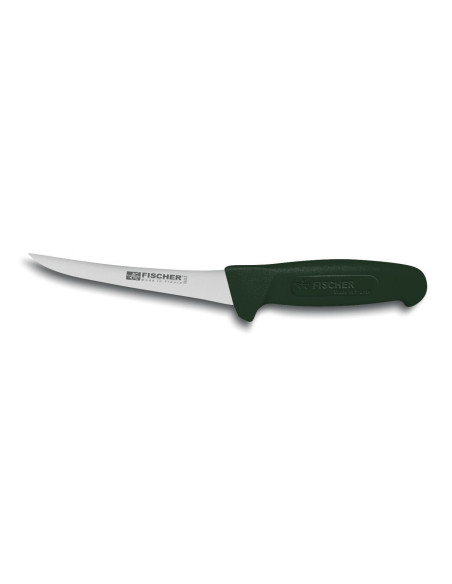 Fischer HACCP professionell urbeningskniv 15cm böjt blad svart handtag