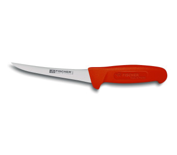 Coltello da disosso Fischer HACCP 15 cm Pro con manico rosso