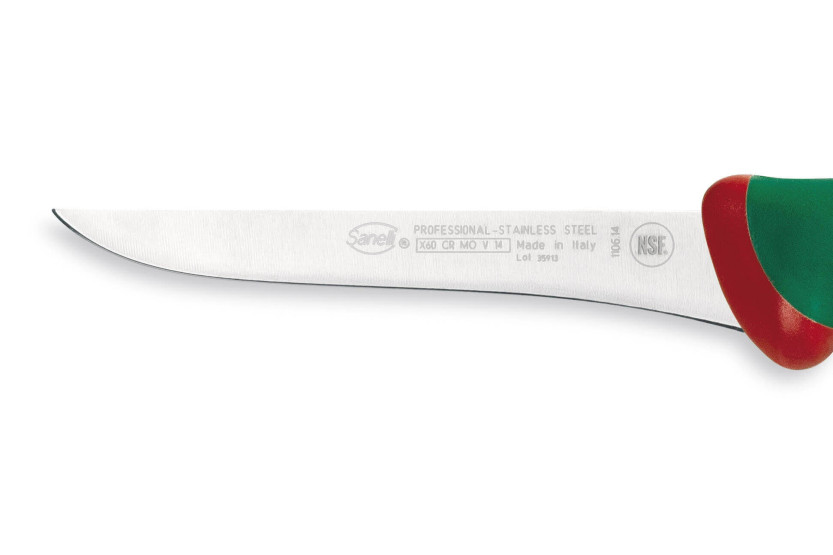Profi-Ausbeinmesser SANELLI Premana dünne Klinge 14cm grüner Griff