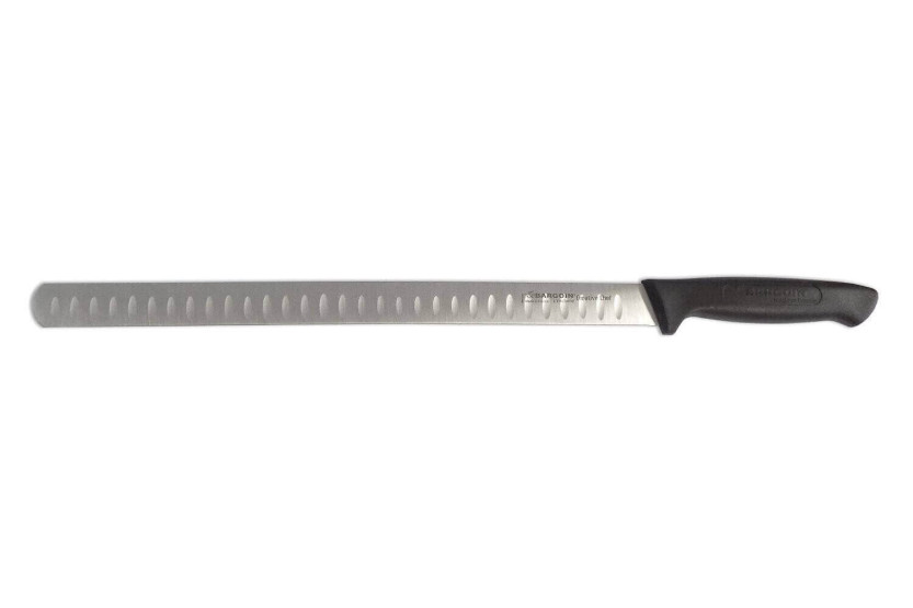 Bargoin Creative Chef hammes 28cm zwart handvat met granton lemmet
