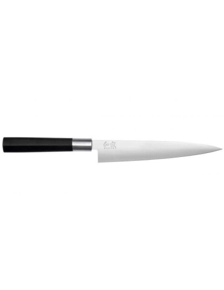 KAI Wasabi Black japansk skinkekniv 18 cm fleksibelt blad