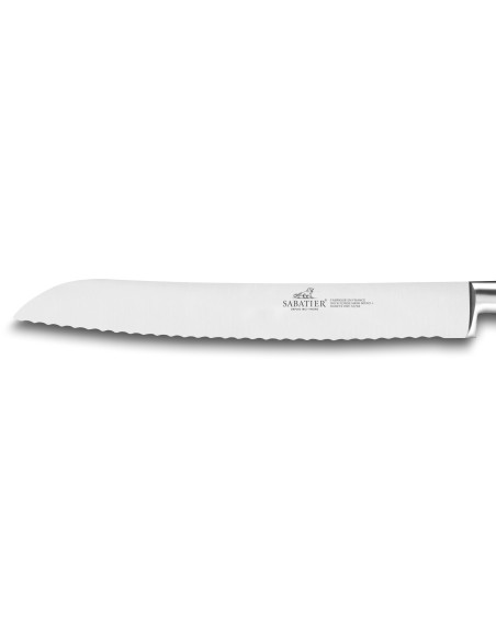 Geschmiedetes Brotmesser Sabatier Perigord gezackte Klinge 20cm Griff aus Walnussholz