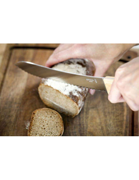 Coltello da pane Opinel Parrallèle 21cm n°116 manico in legno