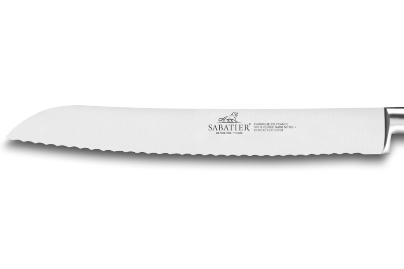 Køkkenkniv sabatier brød 20cm Ideal rustfrit stål smedet messing