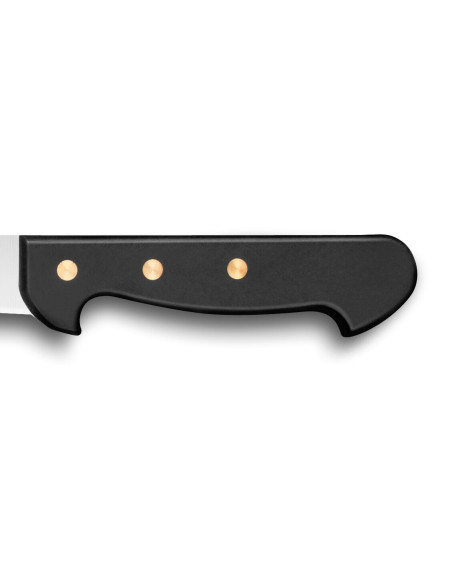 32 Dumas Affil cuchillo sangrador de acero inoxidable de 13 cm con mango de 3 remaches
