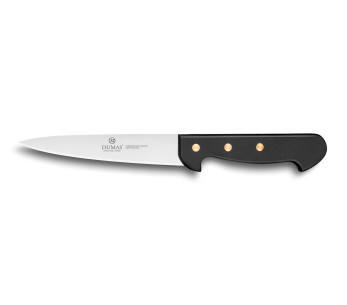 Cuchillo sangrador Dumas Affil 32 de acero inoxidable de 15 cm con mango de 3 remaches