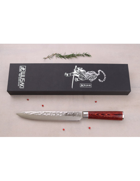 Wusaki Pakka X50 täljkniv 20cm handtag i pakkawood