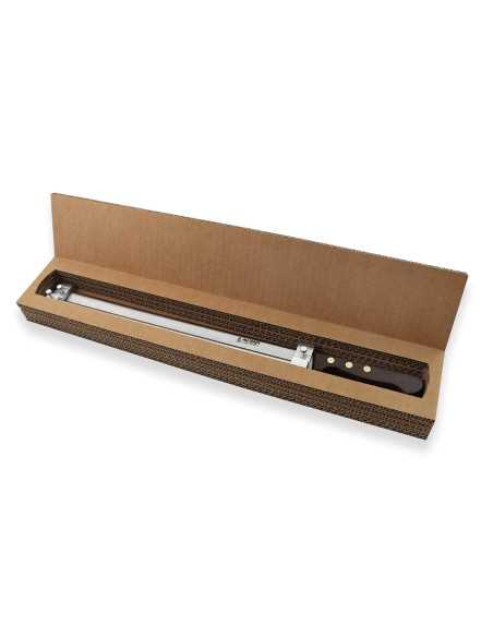 Cuchillo jamonero Au Nain de 40 cm con clip ajustable y mango de madera