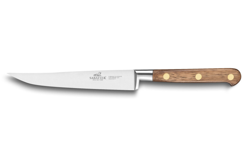 Couteau à steak forgé Sabatier Perigord lame 13cm manche en noyer