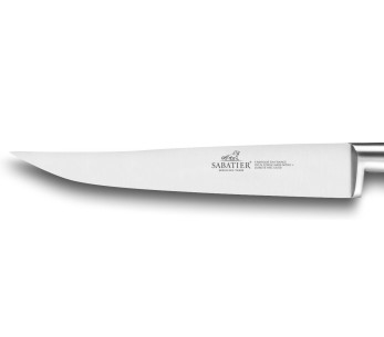 Cuchillo chuletero Ideal SABATIER 100% forjado remaches de latón liso 13cm 2