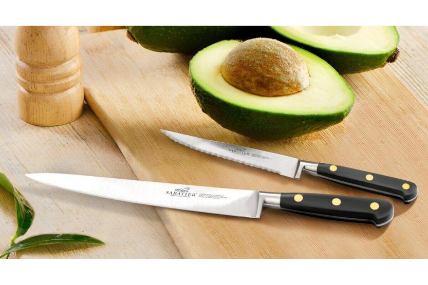 Faca para bifes Ideal 13cm lisa em aço inoxidável forjado em latão