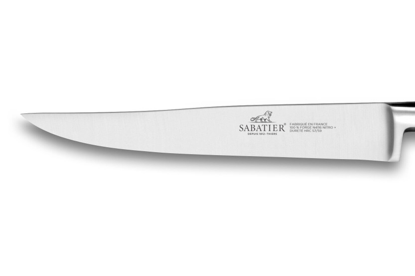 SABATIER Provençao steakkniv 100% smedet 13 cm håndtag i oliventræ