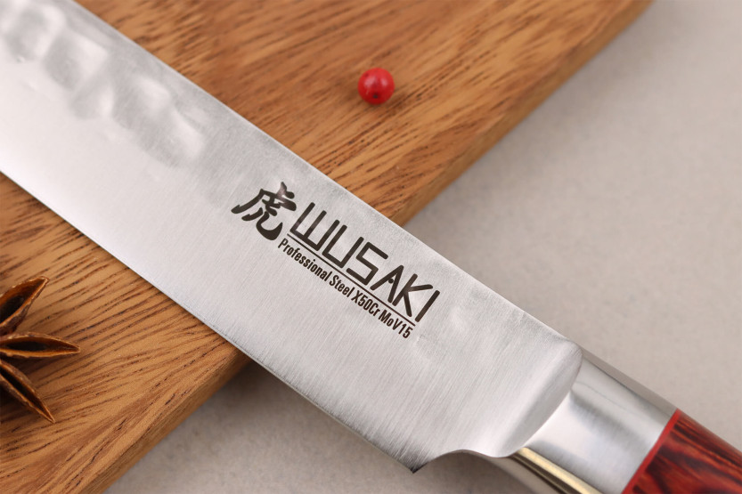 Cuchillo para trinchar Wusaki Pakka X50 20cm mango de pakkawood