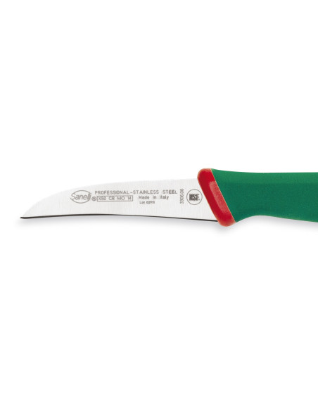 Sanelli - Cuchillo pelador curvo profesional 6cm