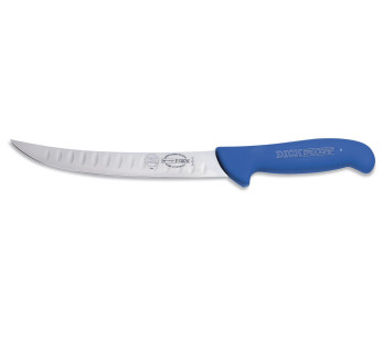 Dick Ergogrip slakterkniv 26 cm med blått håndtak og honeycomb-blad