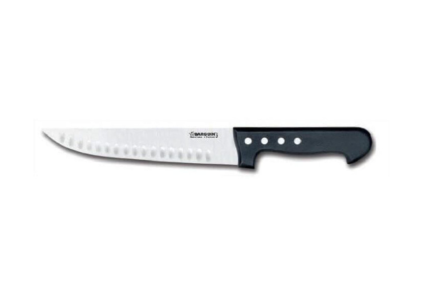 Couteau de boucher lame alvéolée 23cm Classic 4 rivets Bargoin