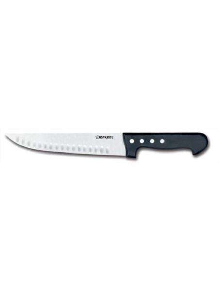 Couteau de boucher lame alvéolée 23cm Classic 4 rivets Bargoin