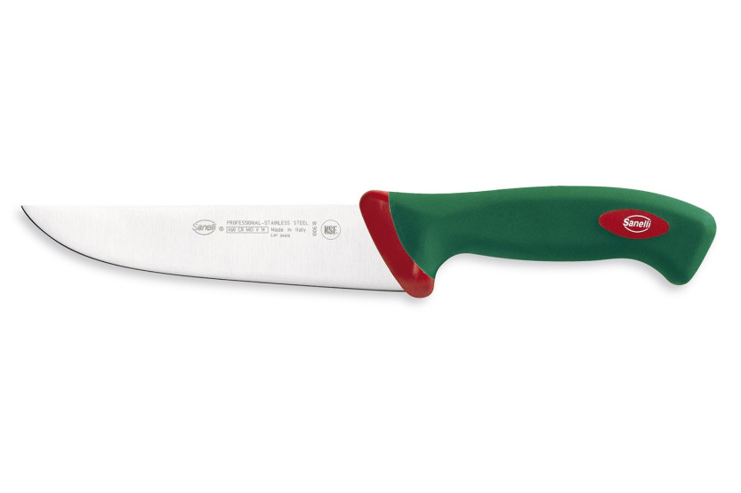 SANELLI Premana professionell slaktarkniv 18cm blad grönt handtag