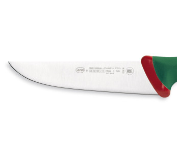 Cuchillo de carnicero profesional SANELLI Premana 18cm hoja mango verde 2