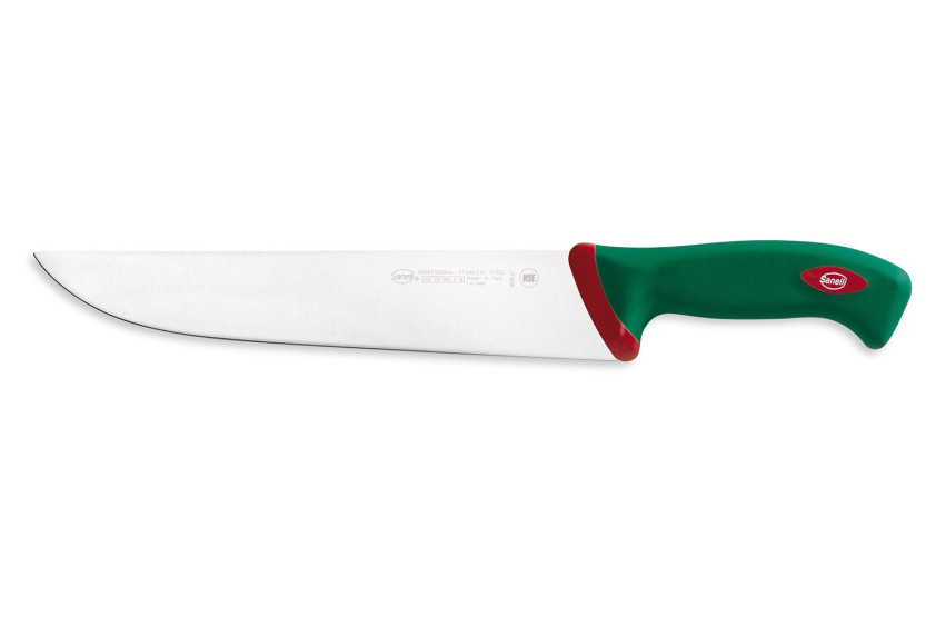 SANELLI Premana professionel slagterkniv 27 cm blad grønt håndtag