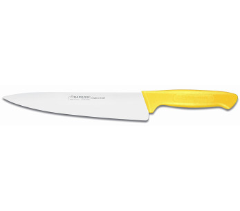 Kokkiveitsi Bargoin Creative Chef 20cm keltainen muotoiltu kahva